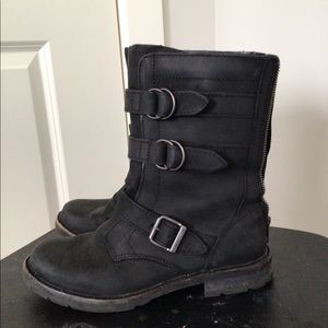 Black Moto Boots